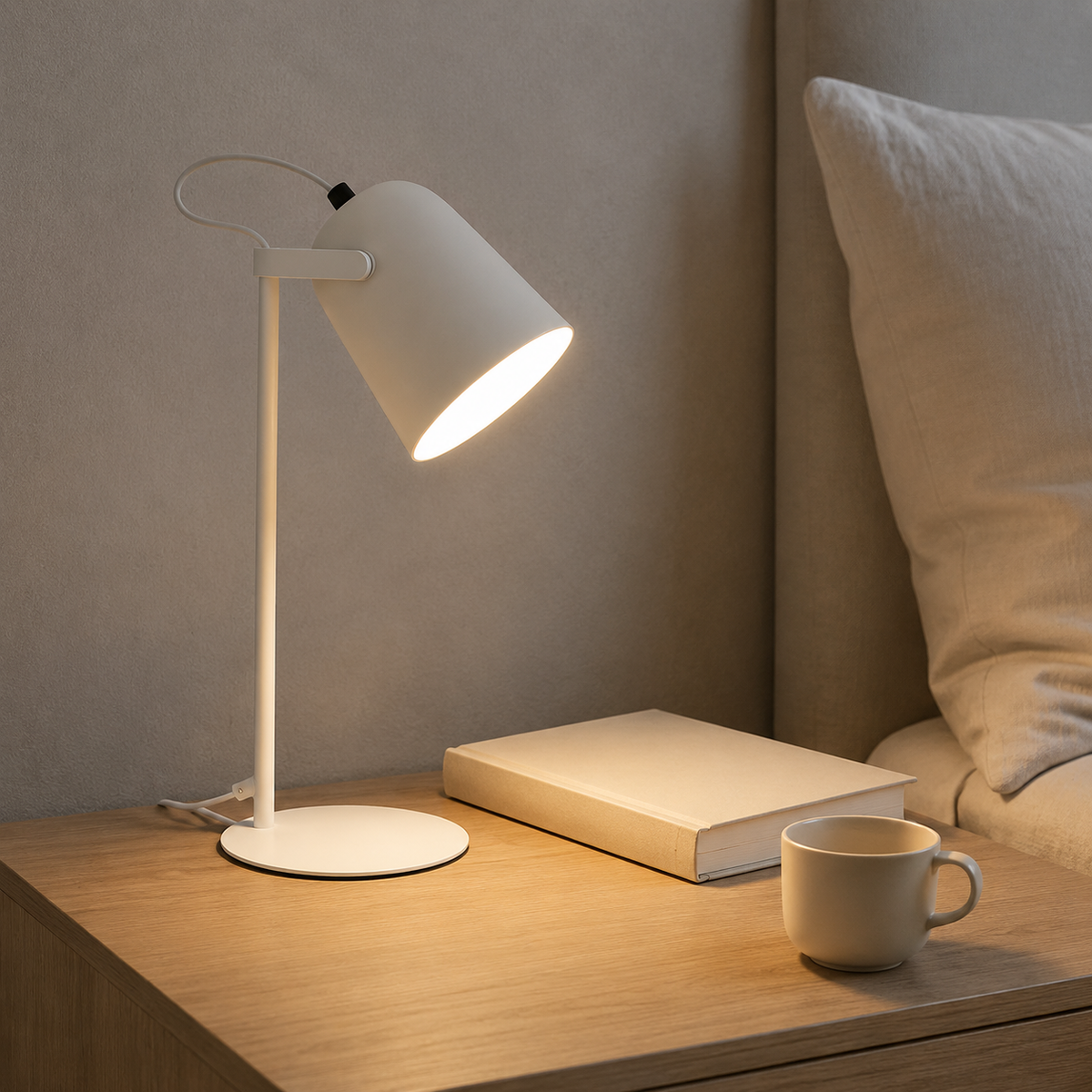 Lampe de chevet orientable design au style moderne