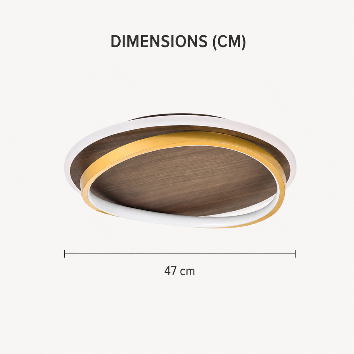 Plafonnier LED moderne au design nordique en bois rond