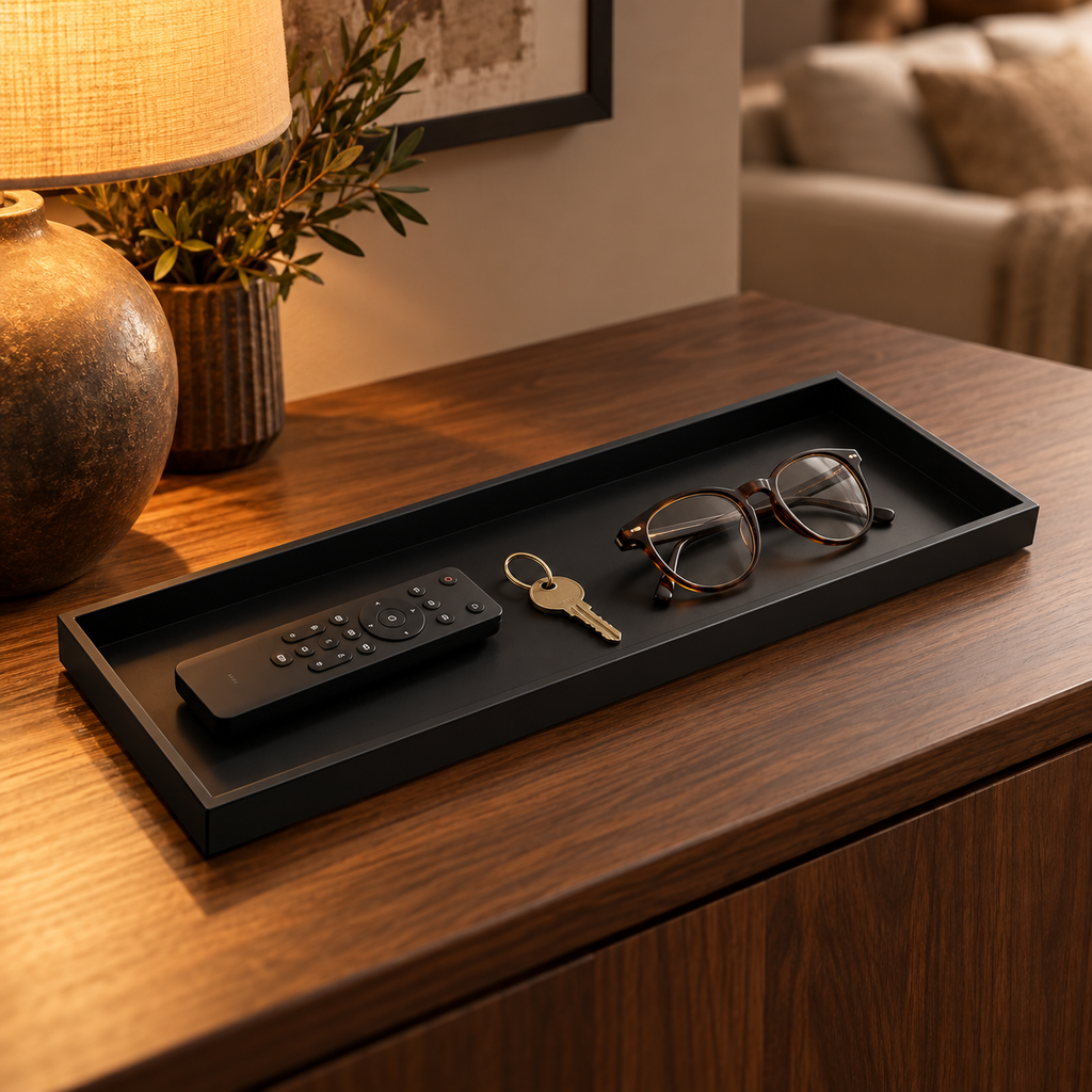 Vide-poche rectangulaire minimaliste design pour bijoux