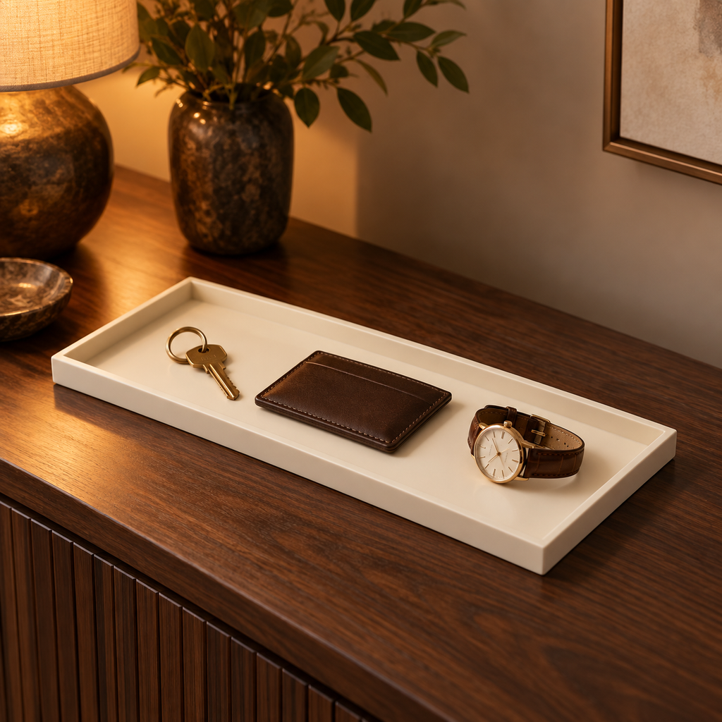 Vide-poche rectangulaire minimaliste design pour bijoux
