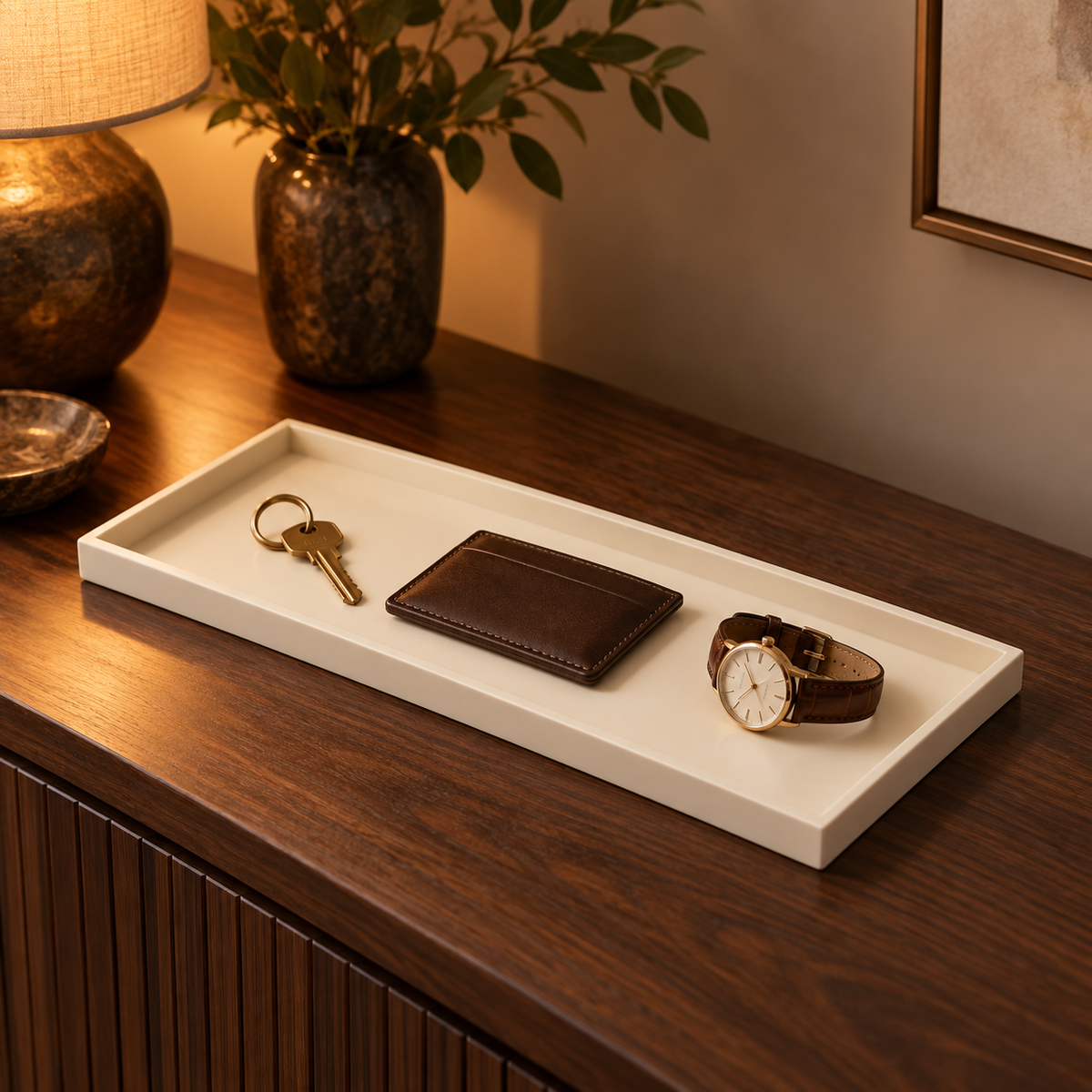 Vide-poche rectangulaire minimaliste design pour bijoux