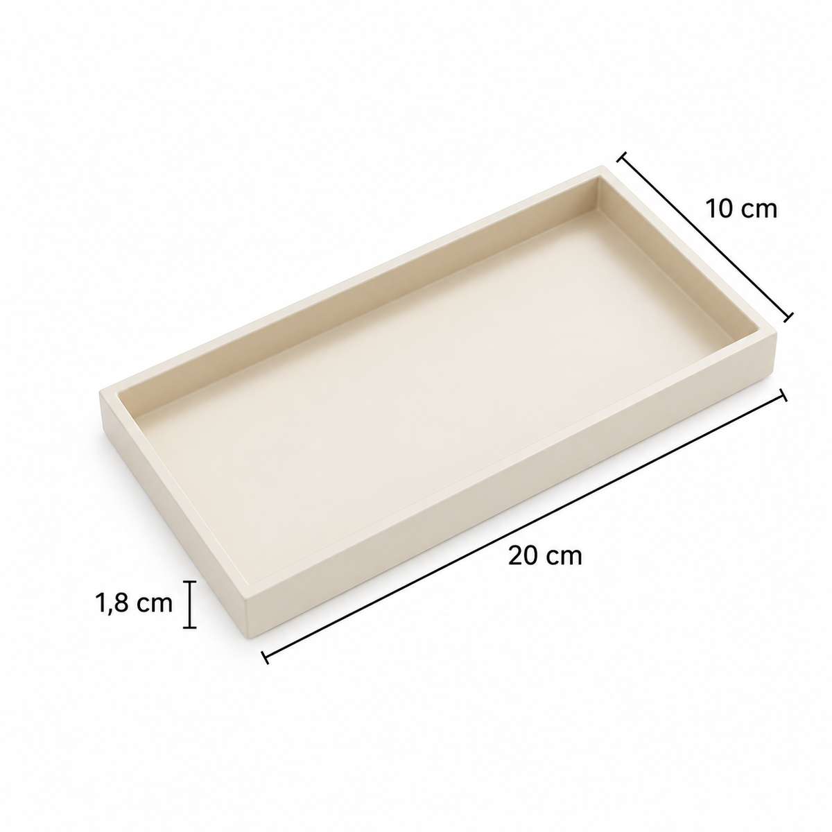 Vide-poche rectangulaire minimaliste design pour bijoux